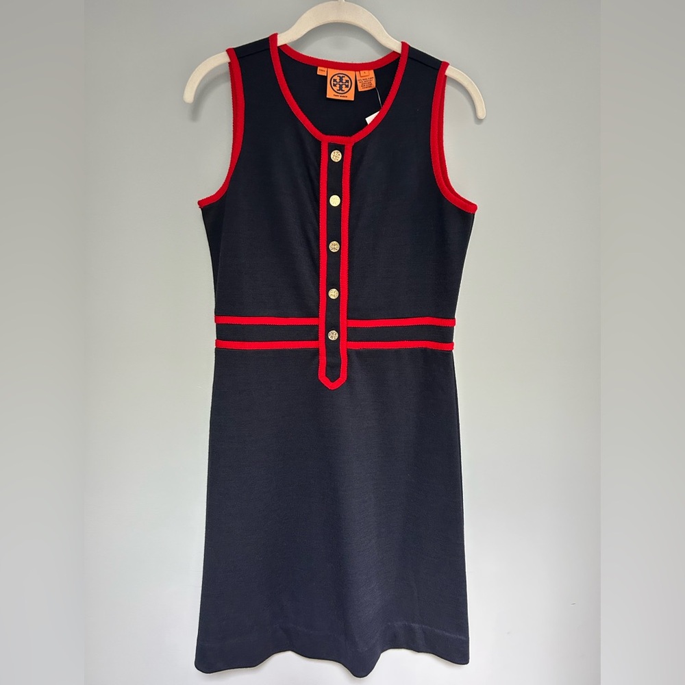 Tory Burch Navy & Red Sailor Dress